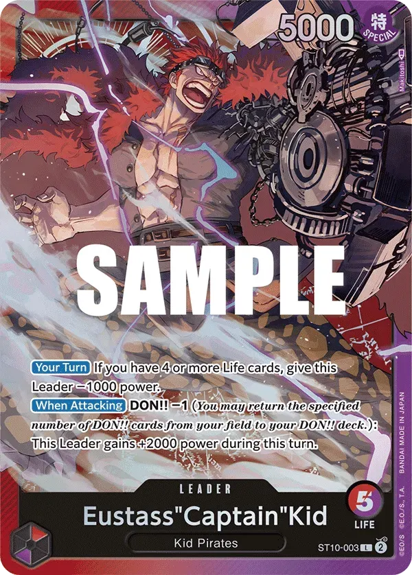 Eustass"Captain"Kid — carte One Piece TCG ST10-003 (The Three Captains)