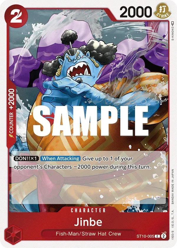 Jinbe — carte One Piece TCG ST10-005 (The Three Captains)