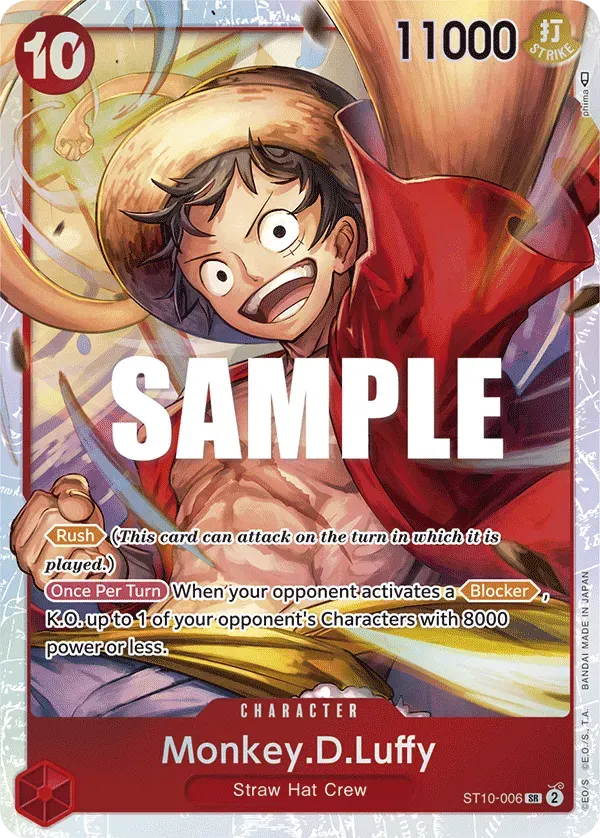 Monkey.D.Luffy — carte One Piece TCG ST10-006 (The Three Captains)