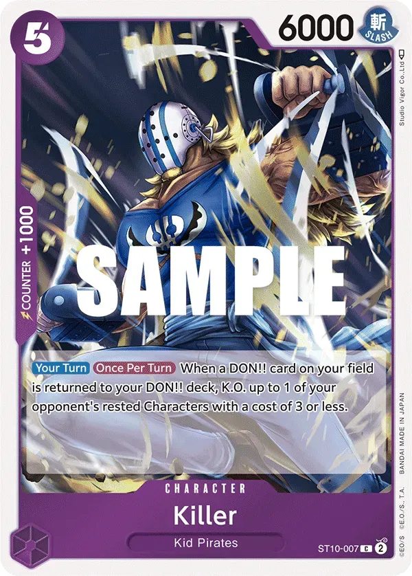 Killer — carte One Piece TCG ST10-007 (The Three Captains)