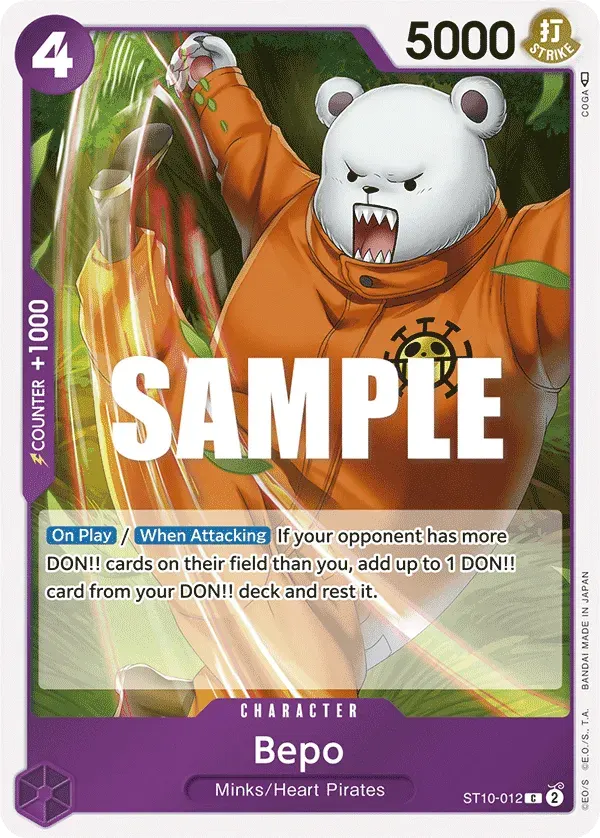 Bepo — carte One Piece TCG ST10-012 (The Three Captains)