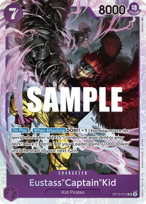 Eustass"Captain"Kid — carte One Piece TCG ST10-013 (The Three Captains)