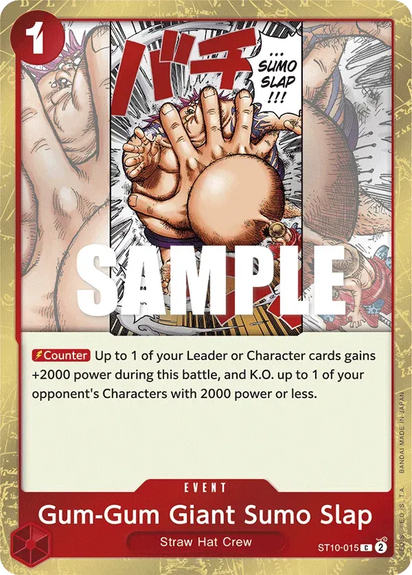 Gum-Gum Giant Sumo Slap — carte One Piece TCG ST10-015 (The Three Captains)