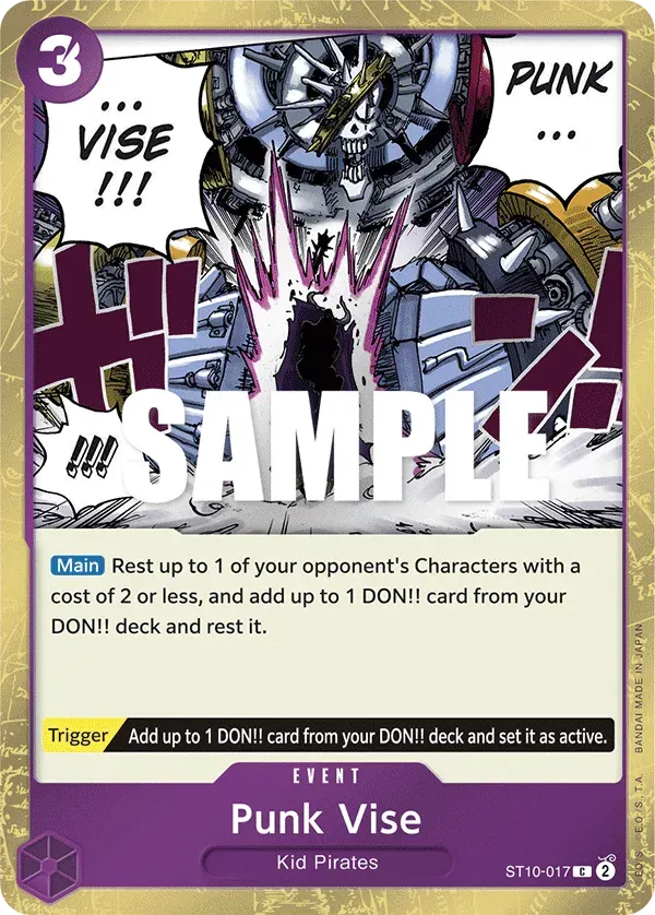 Punk Vise — carte One Piece TCG ST10-017 (The Three Captains)