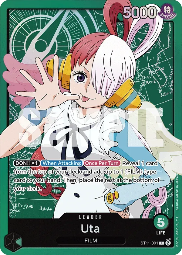 Uta — carte One Piece TCG ST11-001 (Uta)