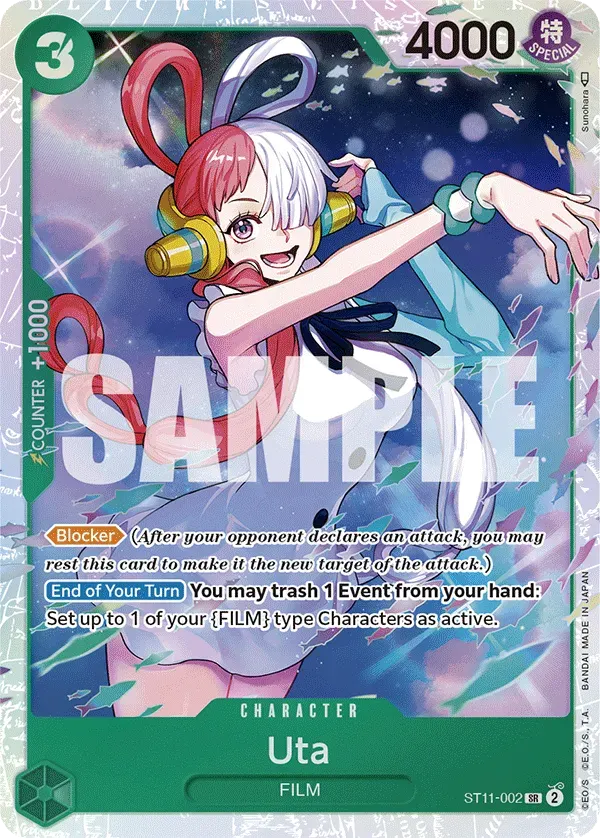 Uta — carte One Piece TCG ST11-002 (Uta)