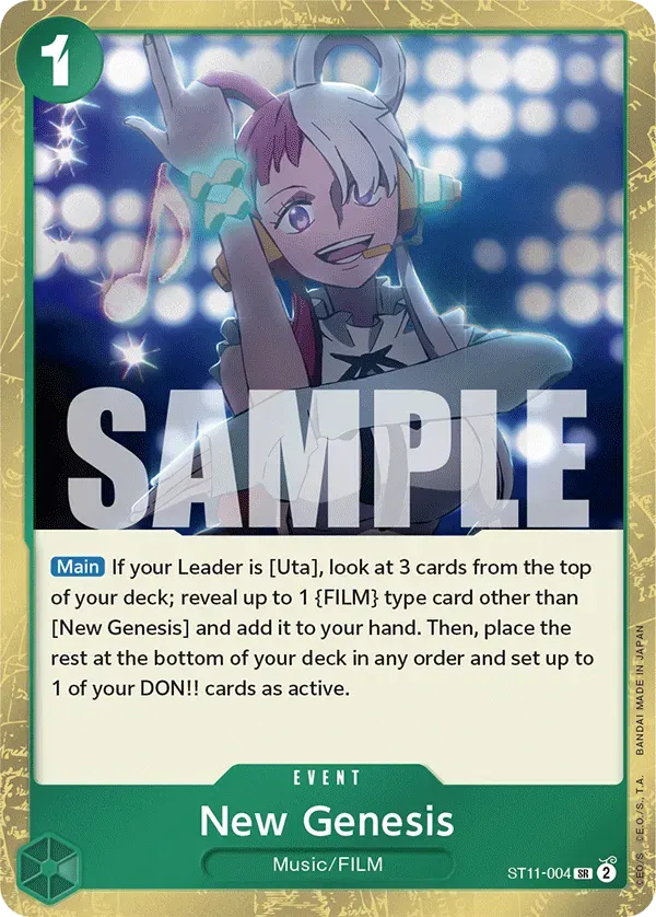 New Genesis — carte One Piece TCG ST11-004 (Uta)