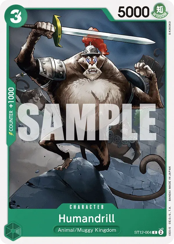 Humandrill — carte One Piece TCG ST12-004 (Zoro and Sanji)