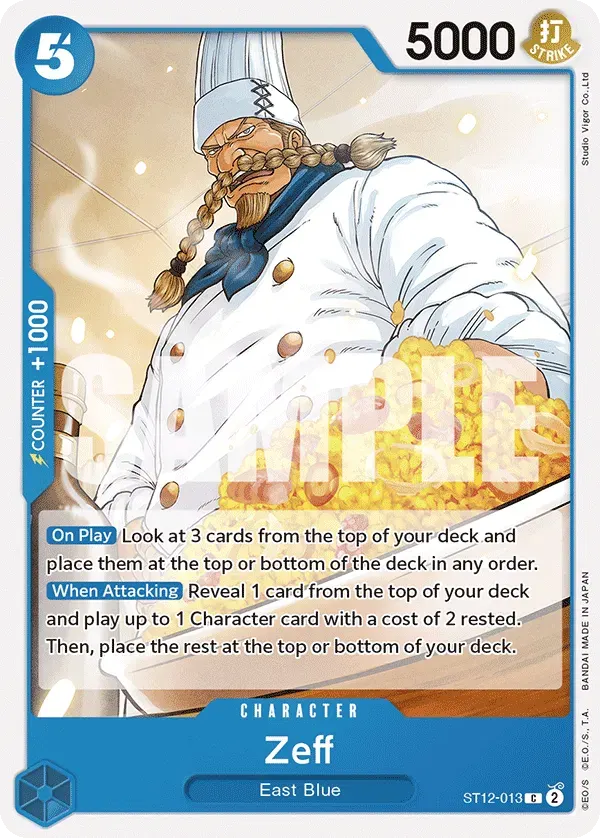Zeff — carte One Piece TCG ST12-013 (Zoro and Sanji)