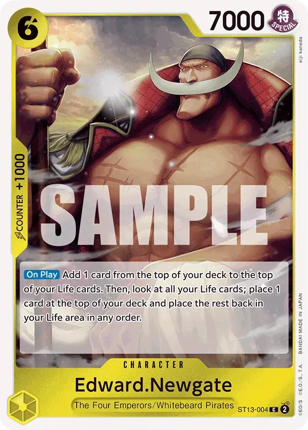 Edward.Newgate — carte One Piece TCG ST13-004 (The Three Brothers)