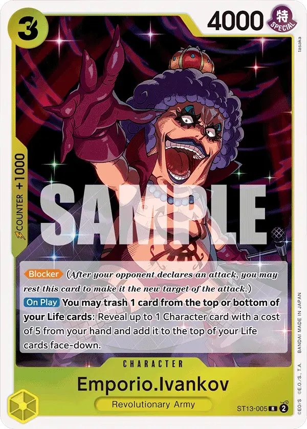 Emporio.Ivankov — carte One Piece TCG ST13-005 (The Three Brothers)
