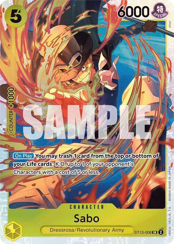 Sabo — carte One Piece TCG ST13-008 (The Three Brothers)