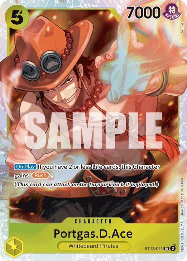 Portgas.D.Ace — carte One Piece TCG ST13-011 (The Three Brothers)