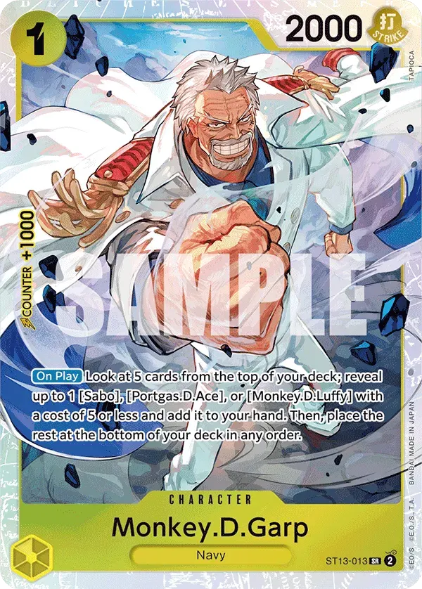 Monkey.D.Garp — carte One Piece TCG ST13-013 (The Three Brothers)