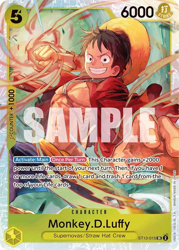 Monkey.D.Luffy — carte One Piece TCG ST13-015 (The Three Brothers)