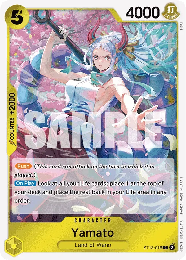 Yamato — carte One Piece TCG ST13-016 (The Three Brothers)
