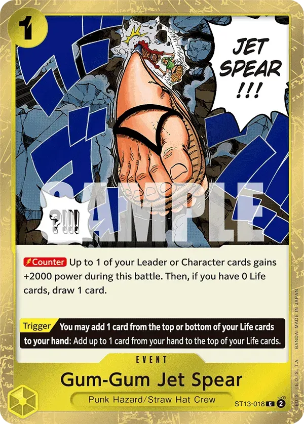 Gum-Gum Jet Spear — carte One Piece TCG ST13-018 (The Three Brothers)