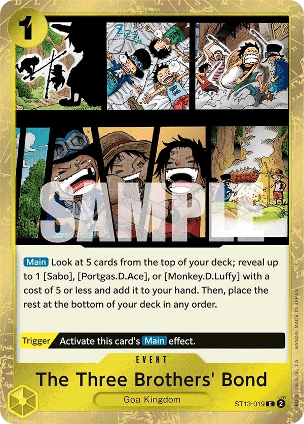 The Three Brothers' Bond — carte One Piece TCG ST13-019 (The Three Brothers)