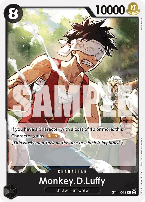 Monkey.D.Luffy — carte One Piece TCG ST14-012 (3D2Y)