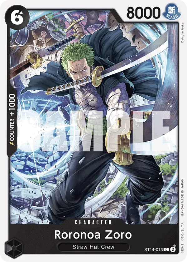 Roronoa Zoro — carte One Piece TCG ST14-013 (3D2Y)