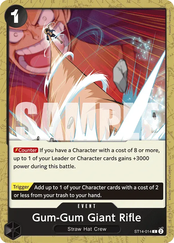 Gum-Gum Giant Rifle — carte One Piece TCG ST14-014 (3D2Y)