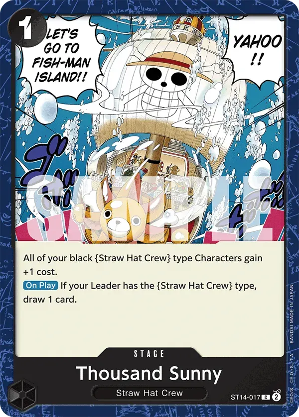 Thousand Sunny — carte One Piece TCG ST14-017 (3D2Y)