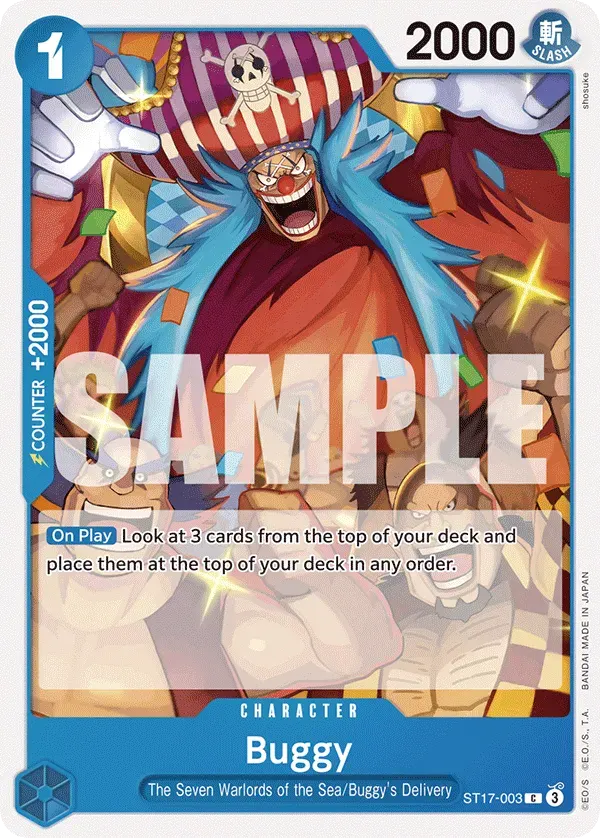 Buggy — carte One Piece TCG ST17-003 (Donquixote Doflamingo)