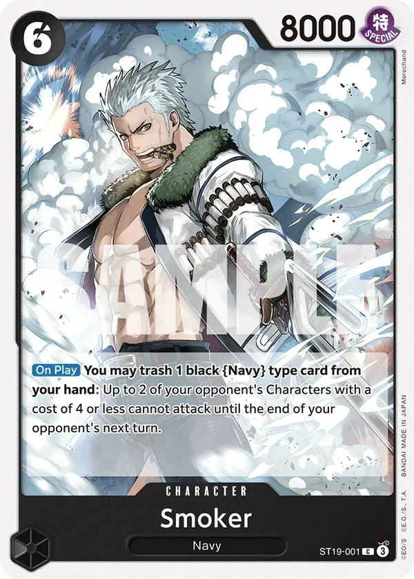 Smoker — carte One Piece TCG ST19-001 (Smoker)