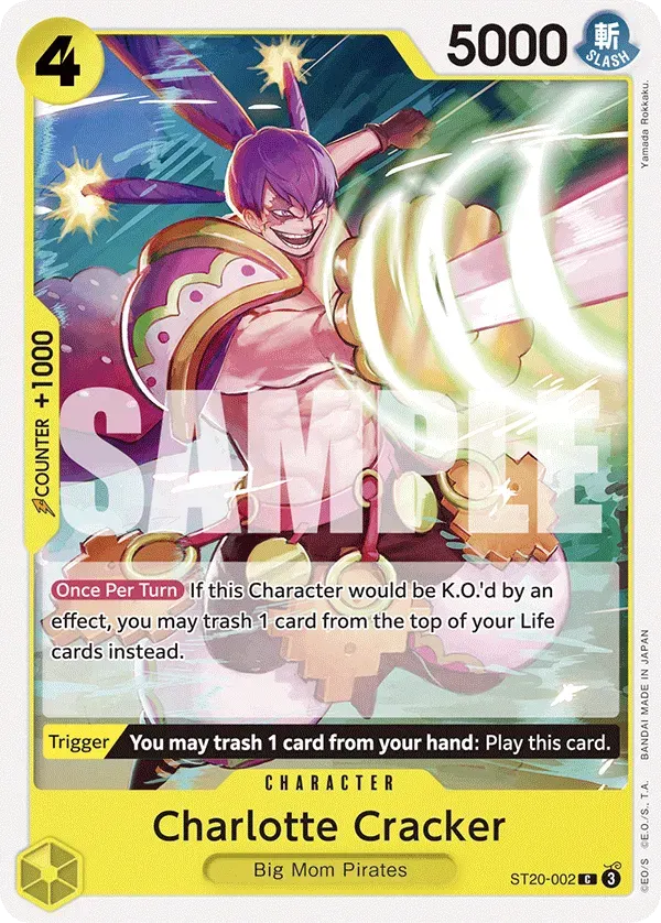 Charlotte Cracker — carte One Piece TCG ST20-002 (Charlotte Katakuri)