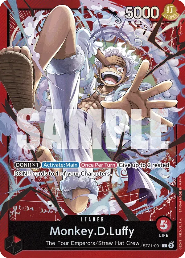 Monkey.D.Luffy — carte One Piece TCG ST21-001 (EX - GEAR5)