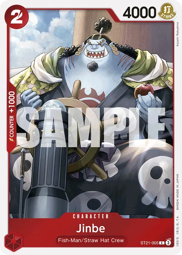 Jinbe — carte One Piece TCG ST21-005 (EX - GEAR5)