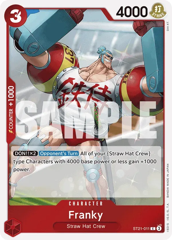 Franky — carte One Piece TCG ST21-011 (EX - GEAR5)