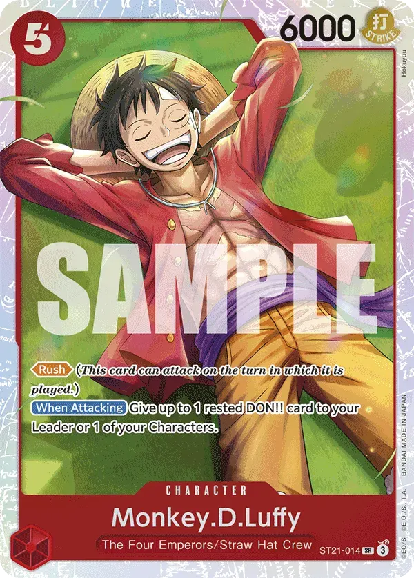 Monkey.D.Luffy — carte One Piece TCG ST21-014 (EX - GEAR5)