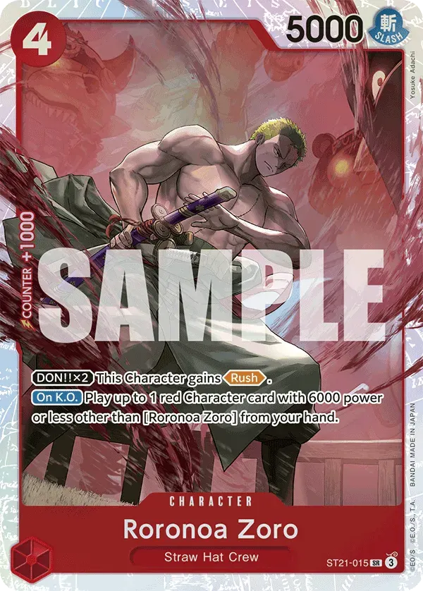 Roronoa Zoro — carte One Piece TCG ST21-015 (EX - GEAR5)