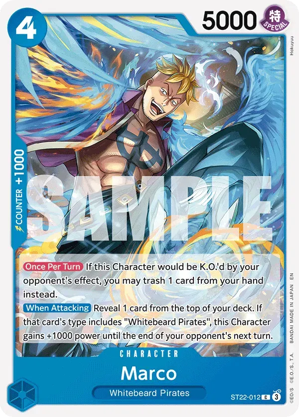 Marco — carte One Piece TCG ST22-012 (Ace & Newgate)