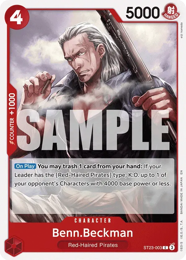 Benn.Beckman — carte One Piece TCG ST23-003 (Shanks)