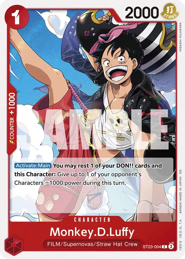 Monkey.D.Luffy — carte One Piece TCG ST23-004 (Shanks)