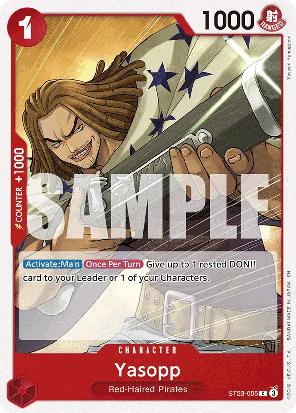 Yasopp — carte One Piece TCG ST23-005 (Shanks)