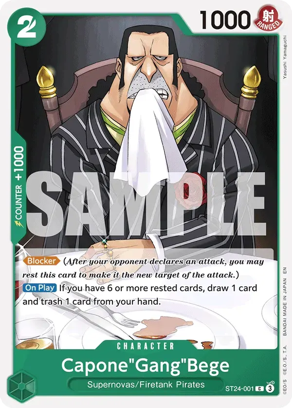 Capone"Gang"Bege — carte One Piece TCG ST24-001 (Jewelry Bonney)