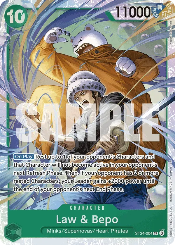 Law & Bepo — carte One Piece TCG ST24-004 (Jewelry Bonney)