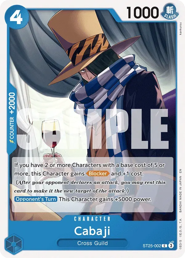 Cabaji — carte One Piece TCG ST25-002 (Buggy)