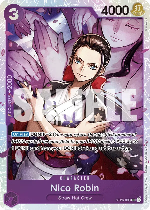 Nico Robin — carte One Piece TCG ST26-003 (Monkey D. Luffy)