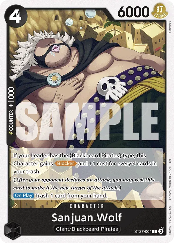 Sanjuan.Wolf — carte One Piece TCG ST27-004 (Marshall.D.Teach)