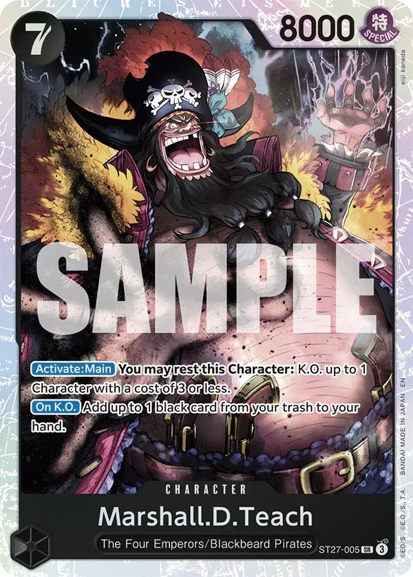 Marshall.D.Teach — carte One Piece TCG ST27-005 (Marshall.D.Teach)