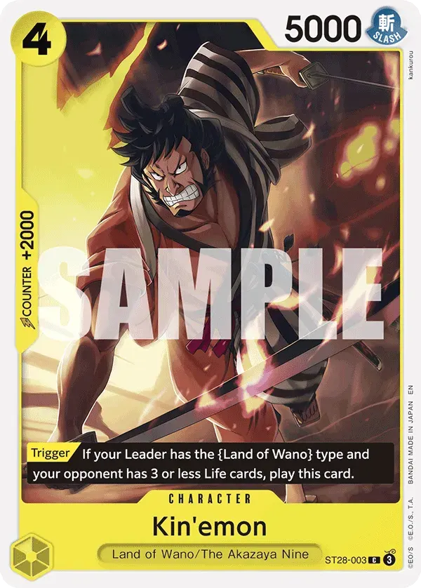 Kin'emon — carte One Piece TCG ST28-003 (Yamato)
