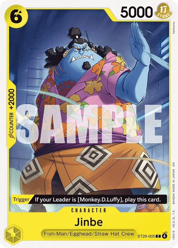 Jinbe — carte One Piece TCG ST29-005 (Egghead)