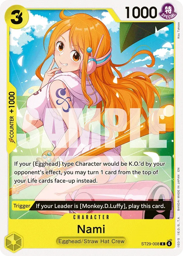 Nami — carte One Piece TCG ST29-008 (Egghead)