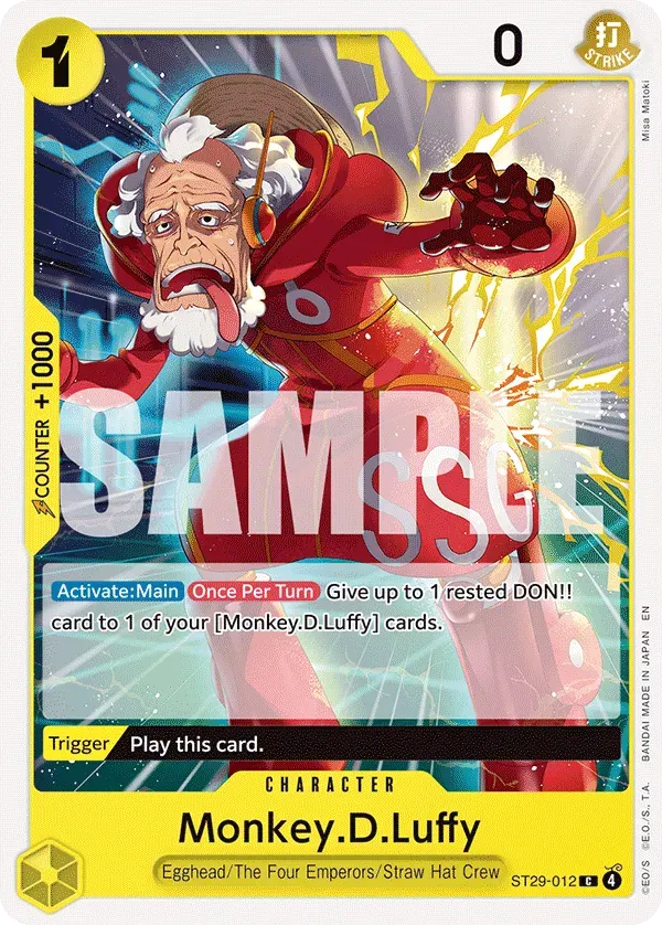 Monkey.D.Luffy — carte One Piece TCG ST29-012 (Egghead)