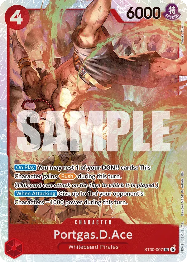 Portgas.D.Ace — carte One Piece TCG ST30-007 (Luffy & Ace)
