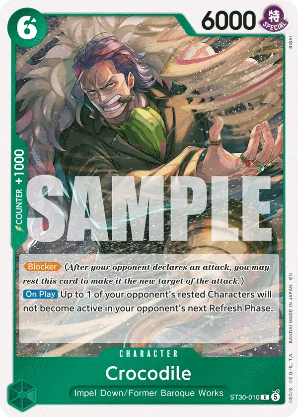 Crocodile — carte One Piece TCG ST30-010 (Luffy & Ace)